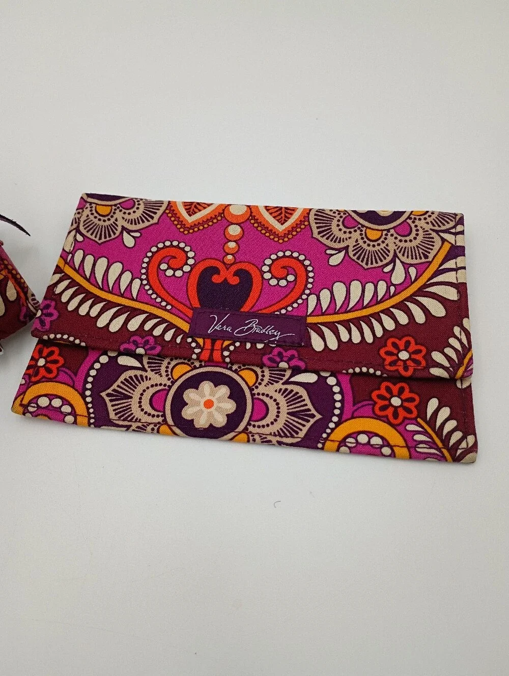 Vera Bradley 3pc set. Wallet, coin purse, checkbook/receipt holder. - Picture 4 of 7